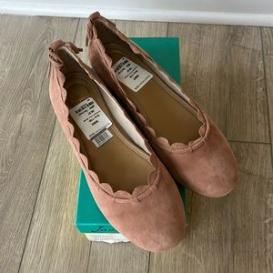 Jack Rogers “Lucie” Suede Flats - Size 11M - NWT
